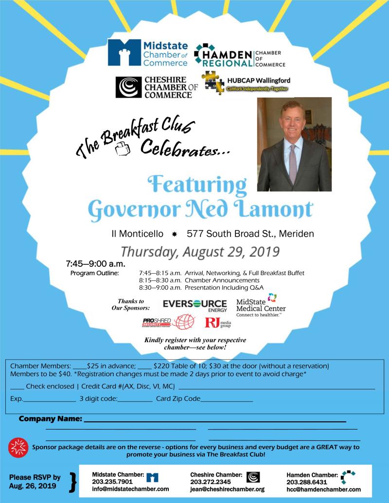 Breakfast with the Governor - Joint Chambers of Commerce